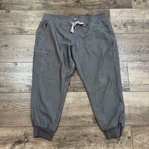 Figs Graphite Gray Zamora Joggers Scrubs Pants - Women's Size XXL